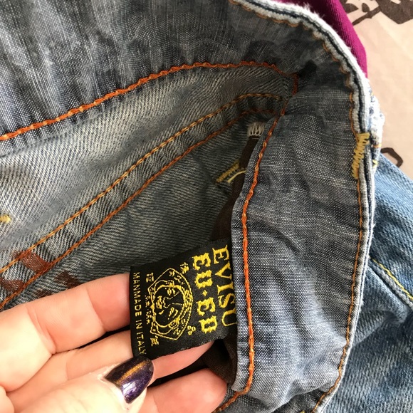 Evisu cropped jeans - Picture 3 of 4